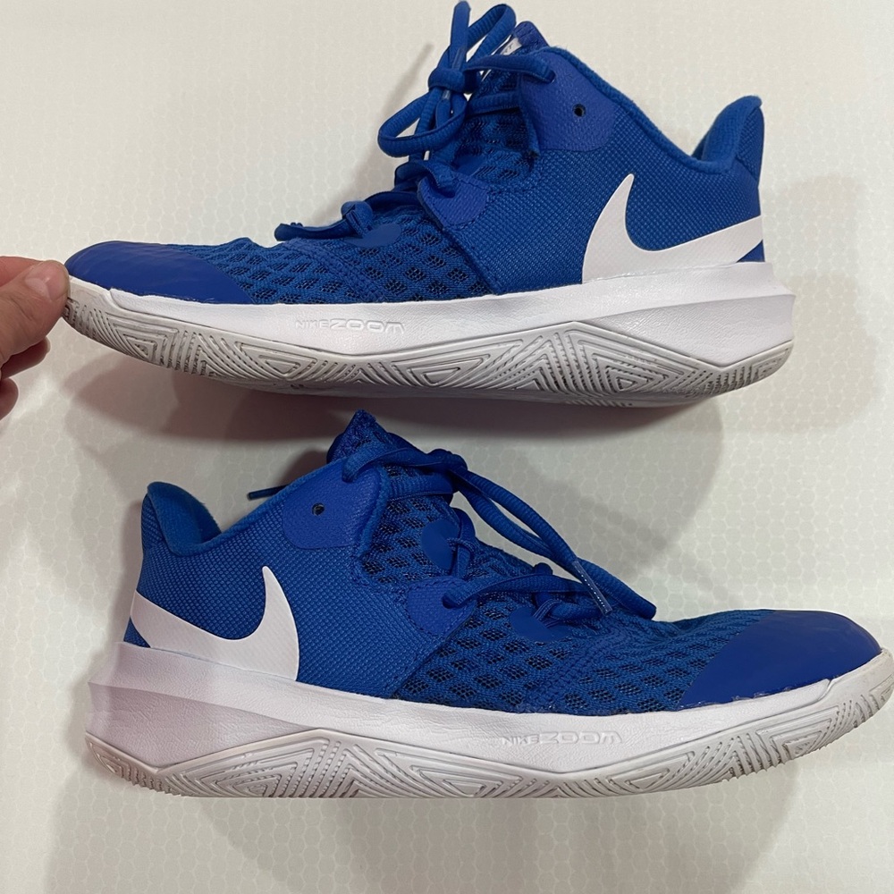 Nike Zoom Hyperspeed Court Shoes - Blue and White